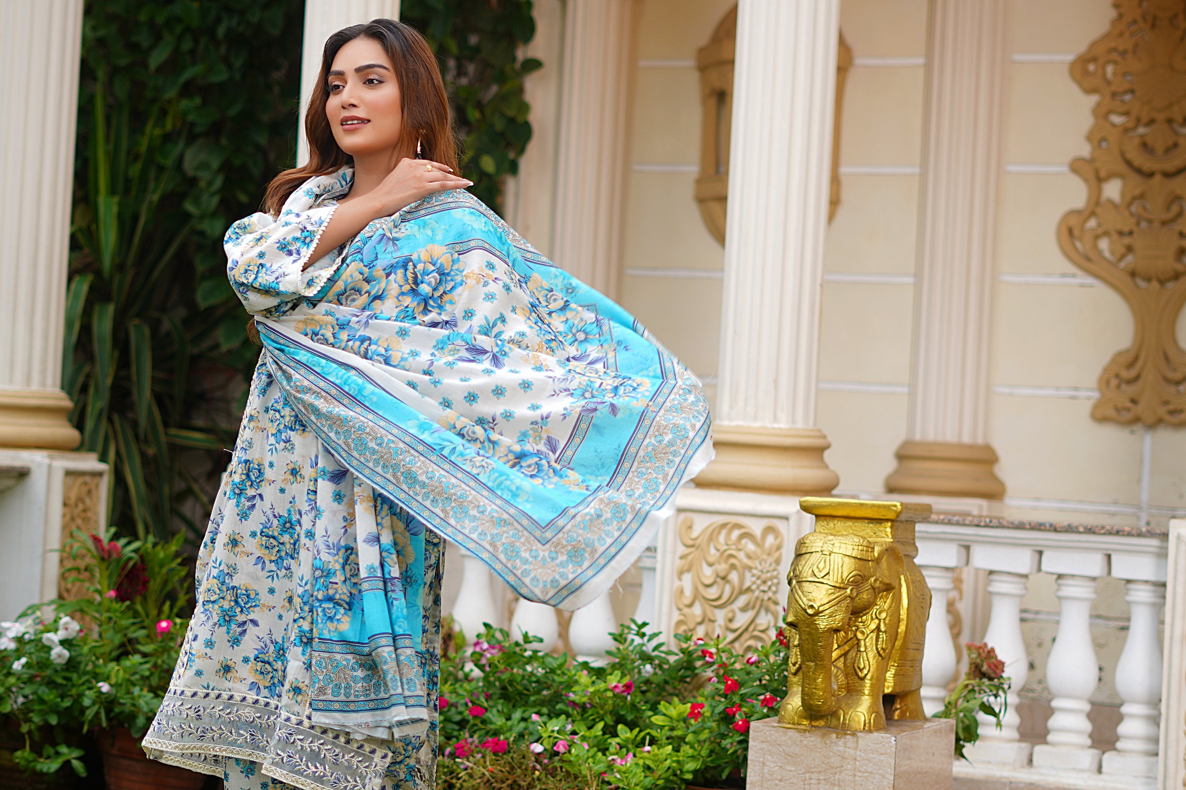 Rang E Gulposh Stitched 3 Piece Lawn Collection'2025-RNG-1218
