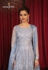 Asim Jofa Premium Festive Ajpf-28 Embroidered Chiffon 3 Pcs