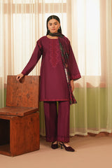 Summer Sky By Mannat Clothing Stitched Collection-Plum