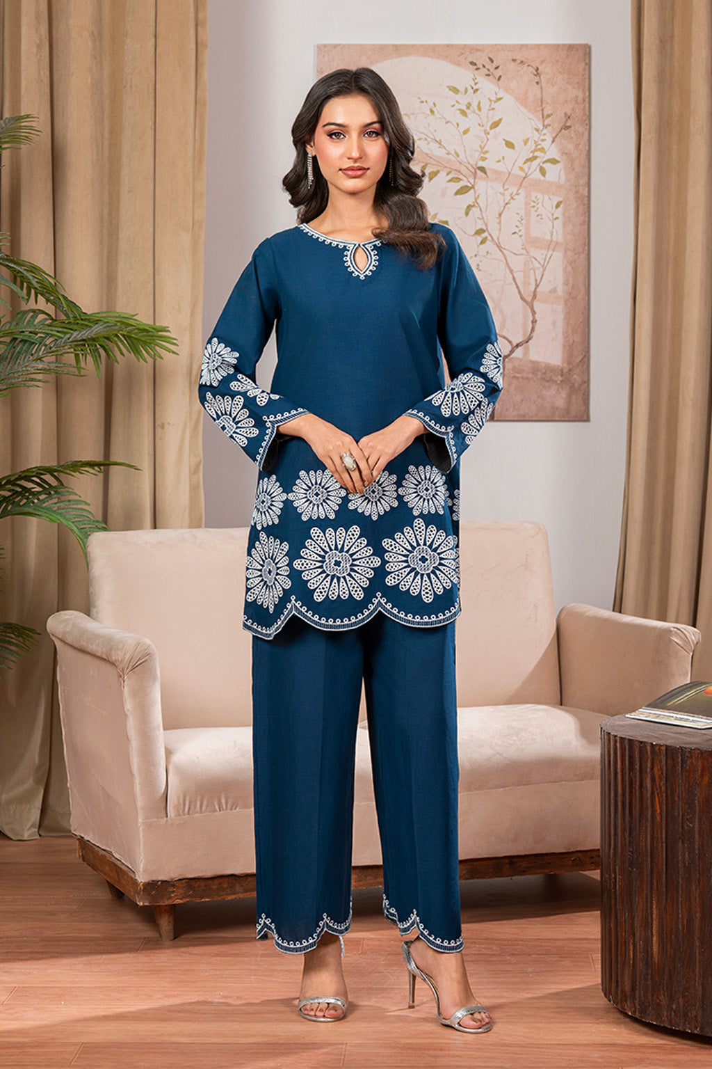 Solarie By Meeral Stitched 2 Piece Lawn Collection'2025-COR-006
