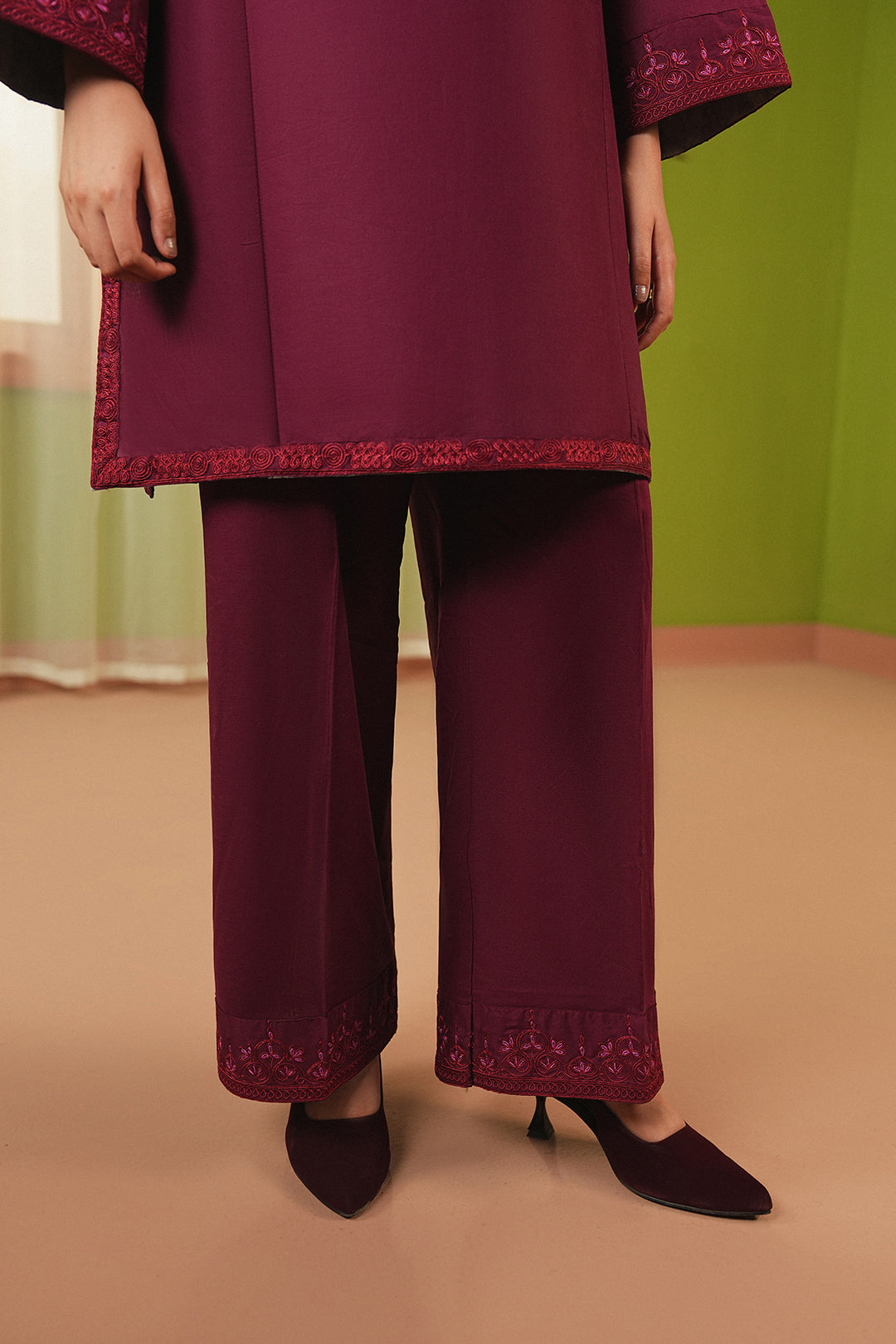 Summer Sky By Mannat Clothing Stitched Collection-Plum