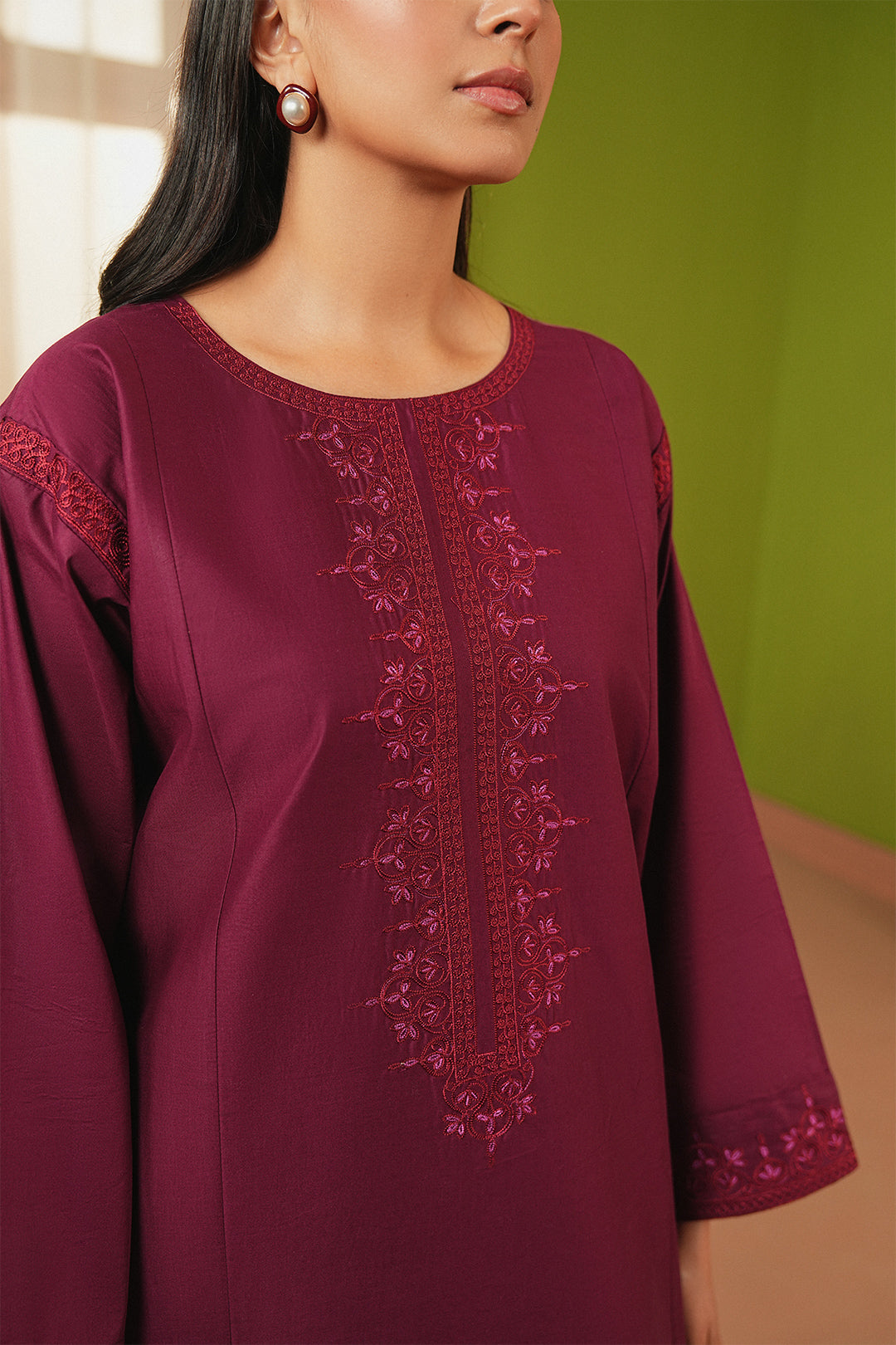 Summer Sky By Mannat Clothing Stitched Collection-Plum