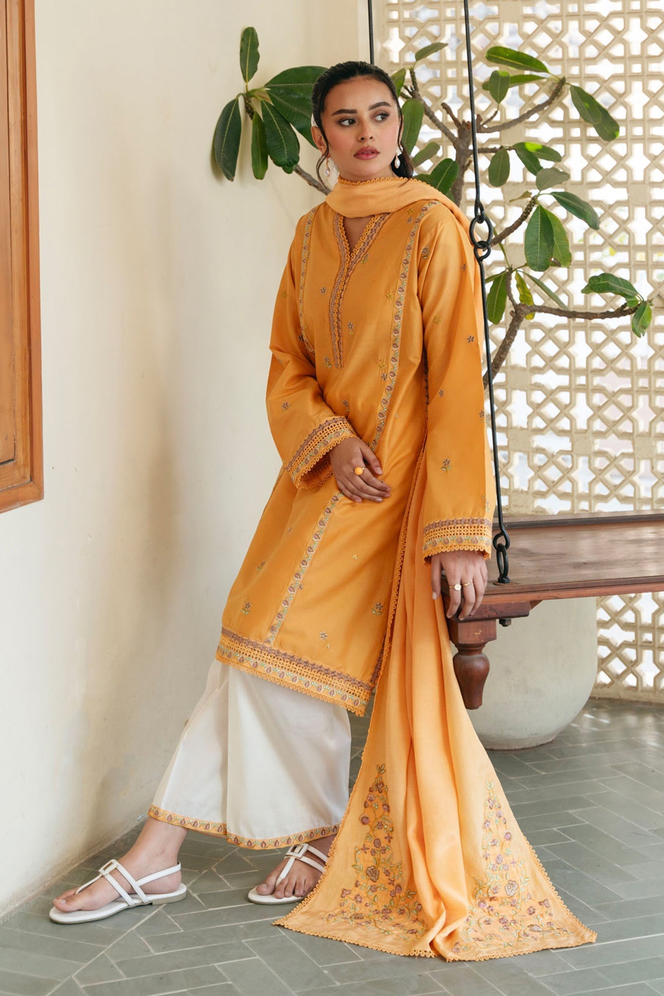 Spring Edit'25 By Mannat Clothing Stitched Collection-Daffodil