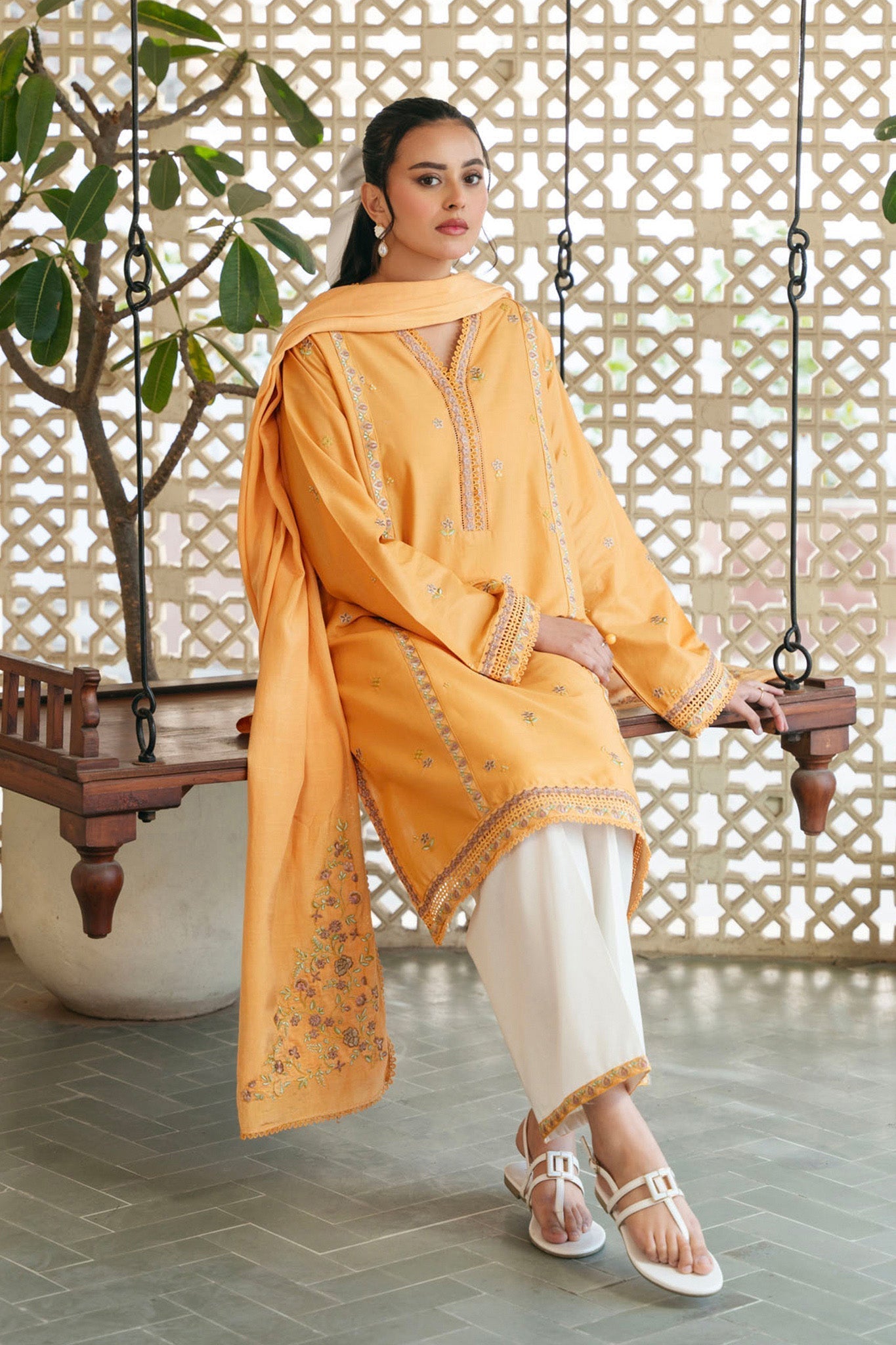 Spring Edit'25 By Mannat Clothing Stitched Collection-Daffodil