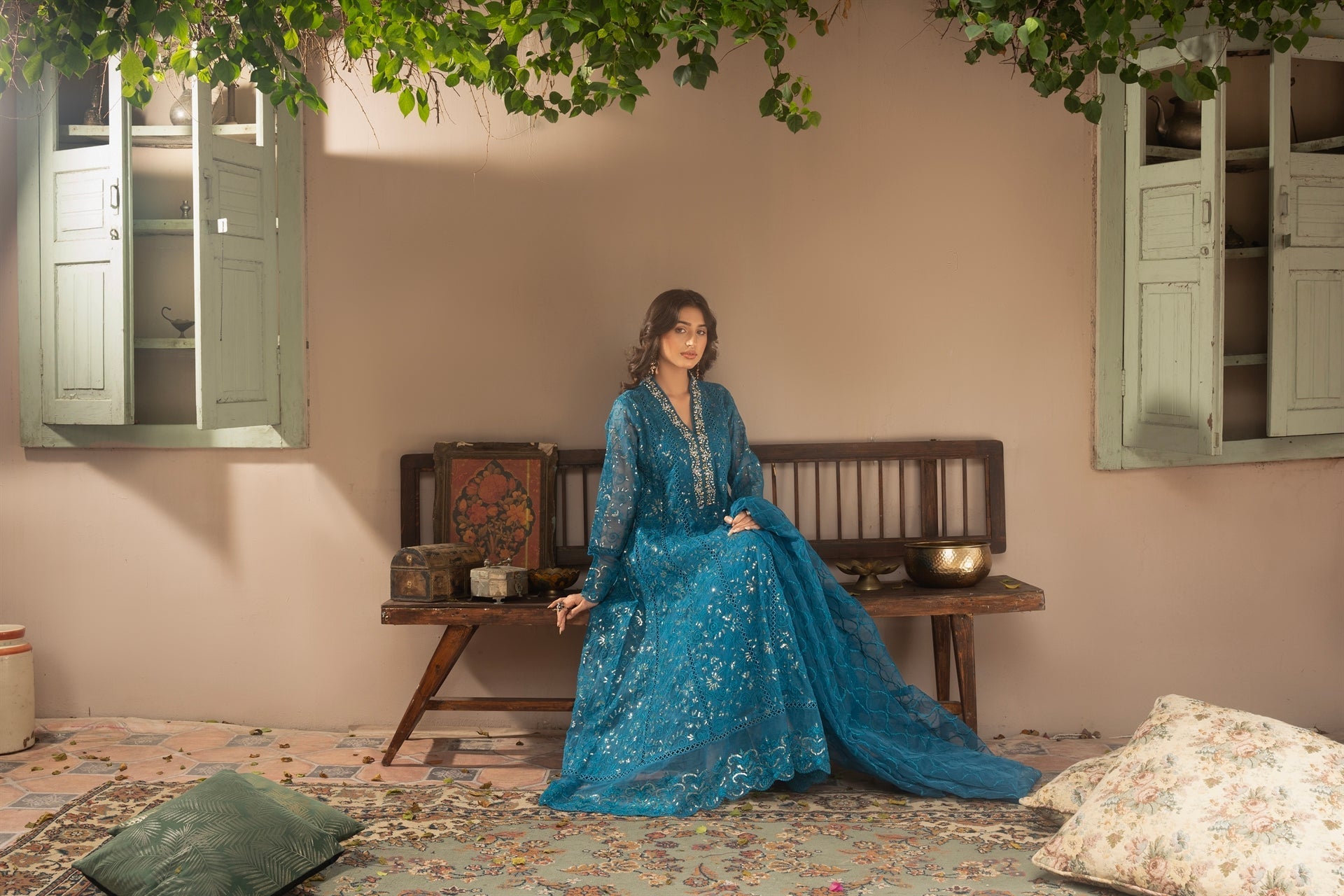 Rang Nirala By Manahils Stitched 3 Piece Formals Collection'2025-K-151-TEAL