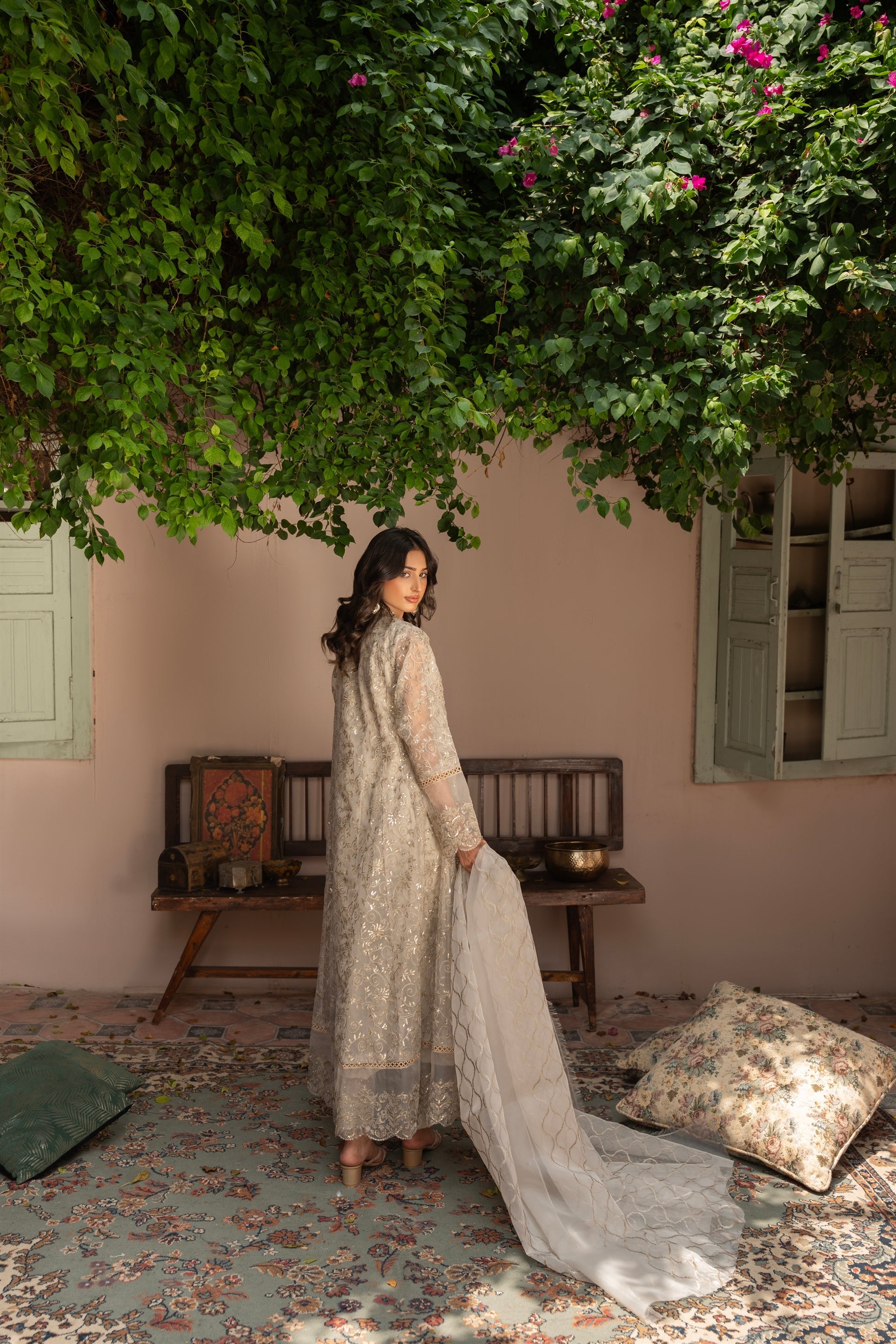 Rang Nirala By Manahils Stitched 3 Piece Formals Collection'2025-K-151-TAN BROWN