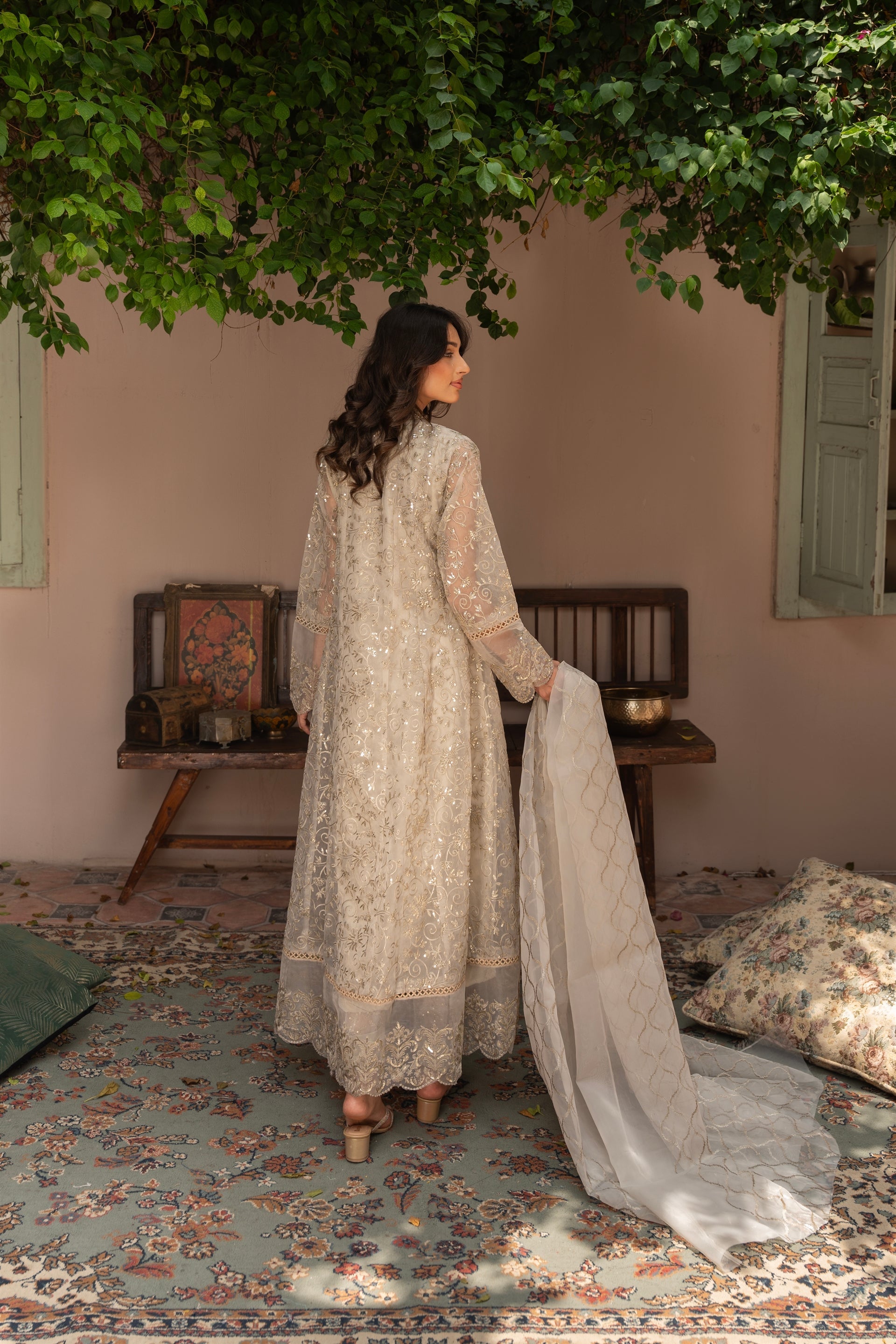 Rang Nirala By Manahils Stitched 3 Piece Formals Collection'2025-K-151-TAN BROWN