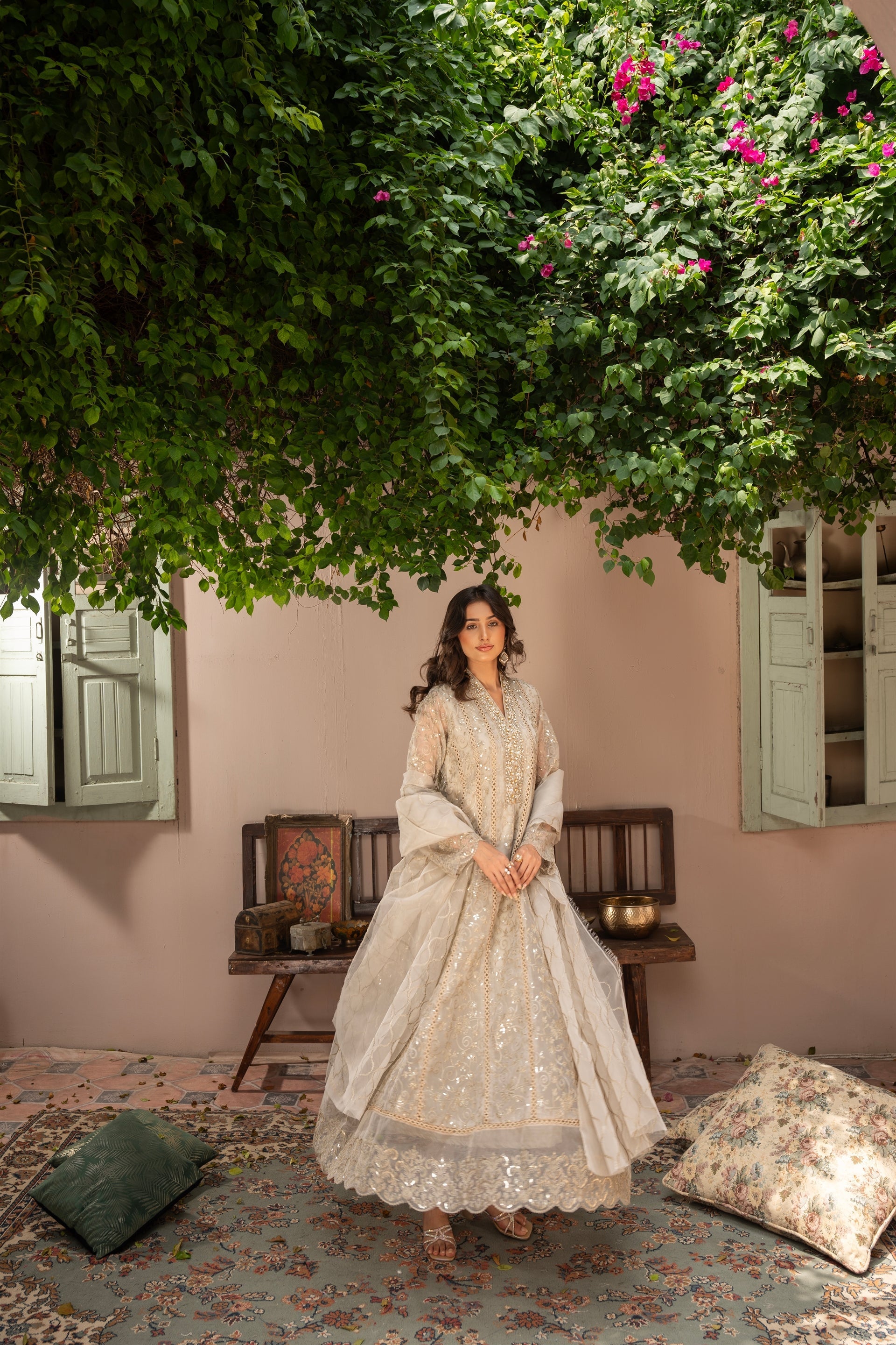 Rang Nirala By Manahils Stitched 3 Piece Formals Collection'2025-K-151-TAN BROWN