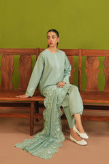 Summer Sky By Mannat Clothing Stitched Collection-Pistachio