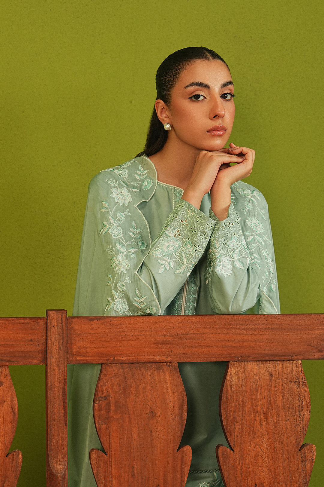 Summer Sky By Mannat Clothing Stitched Collection-Pistachio