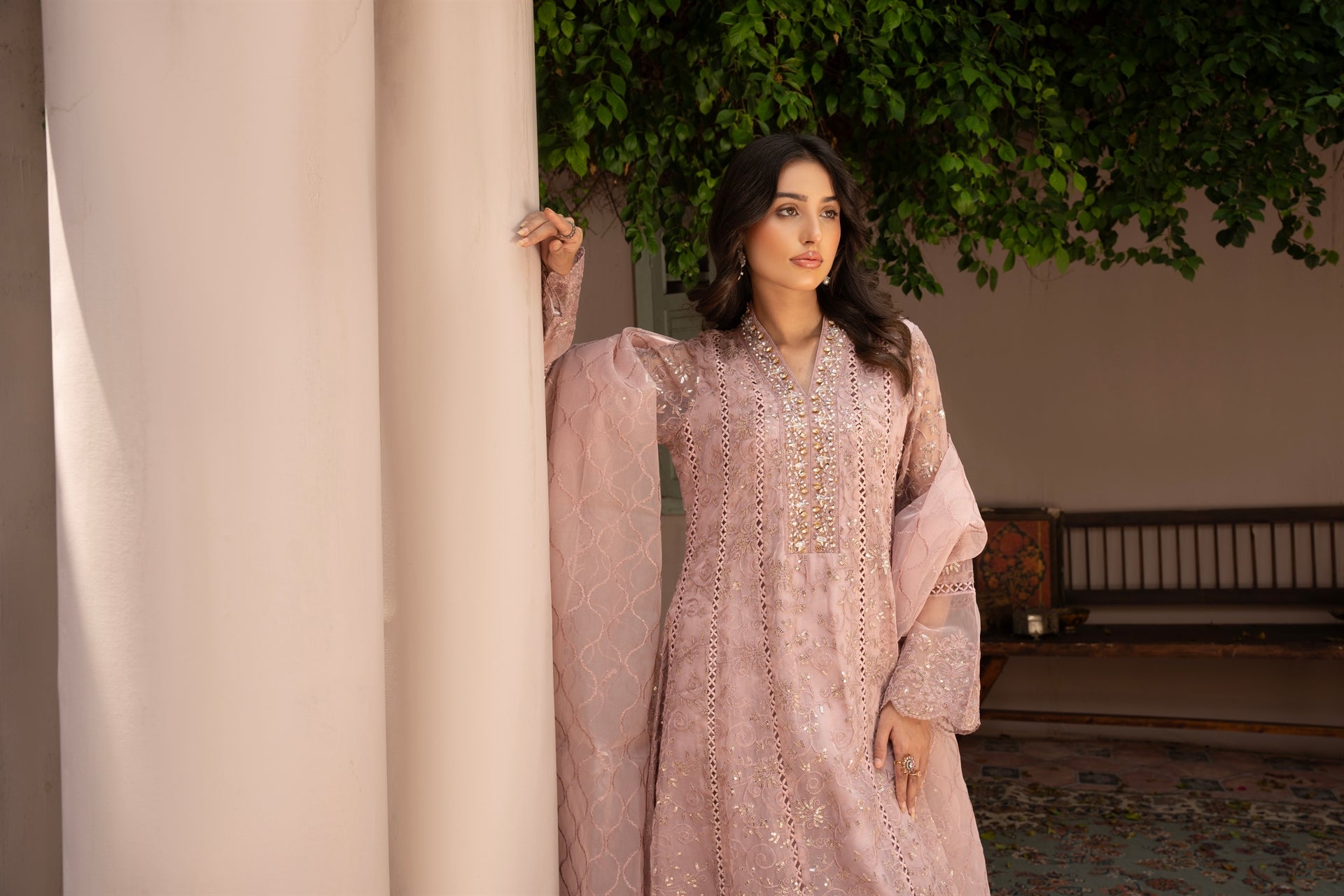 Rang Nirala By Manahils Stitched 3 Piece Formals Collection'2025-K-151-LILAC