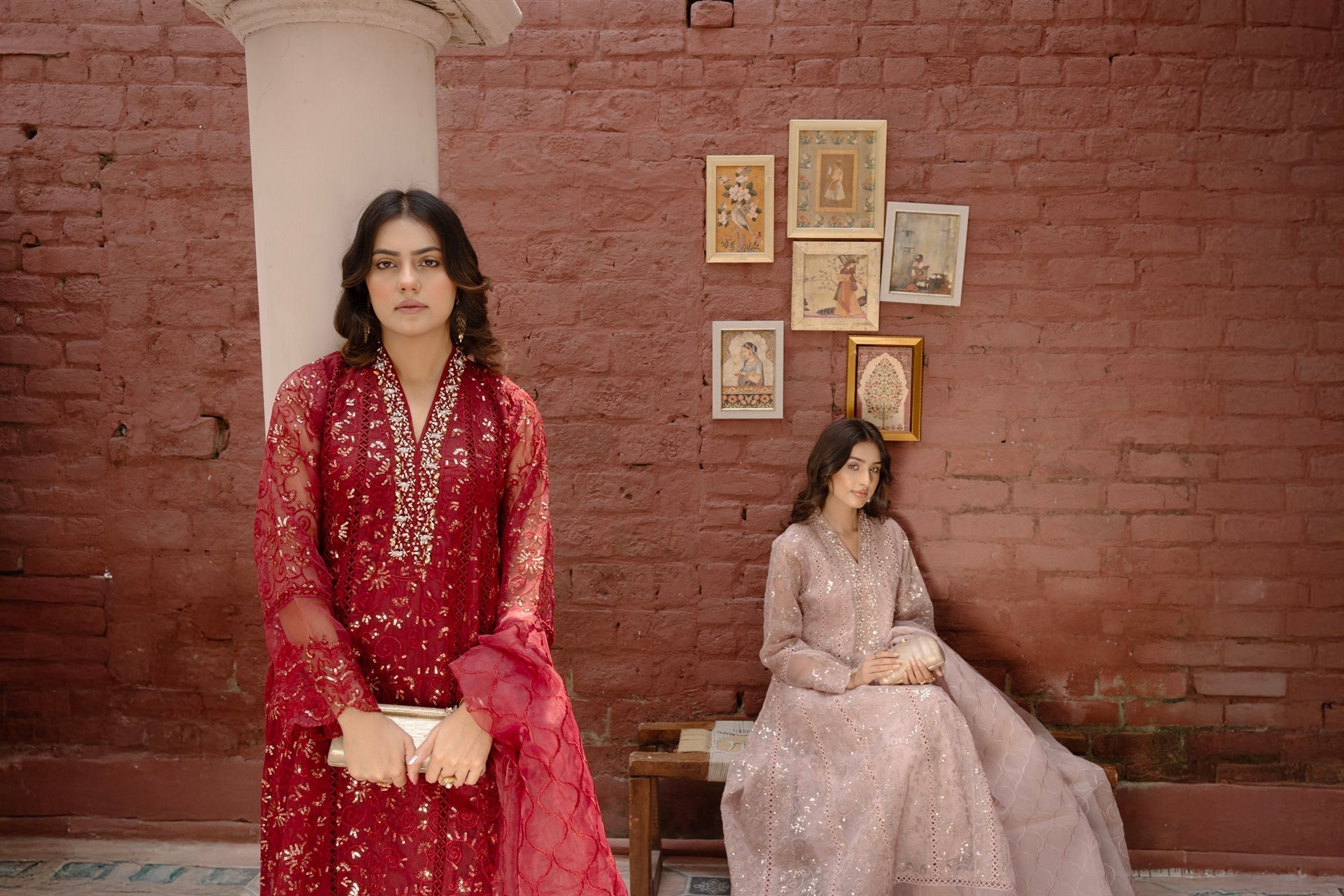Rang Nirala By Manahils Stitched 3 Piece Formals Collection'2025-K-151-MAROON