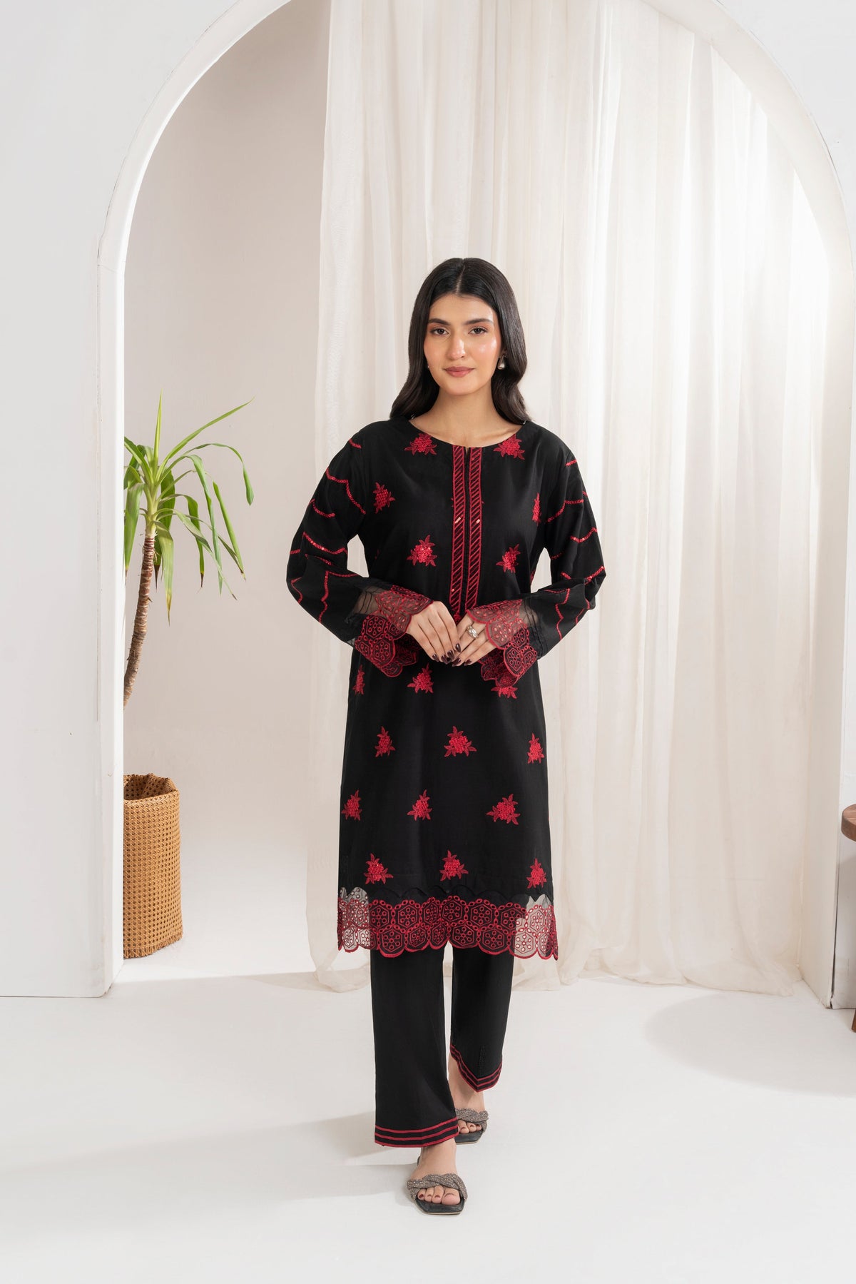 Zoya Zafar Stitched 2 Piece Cotton Collection'2025-Haseens Libas