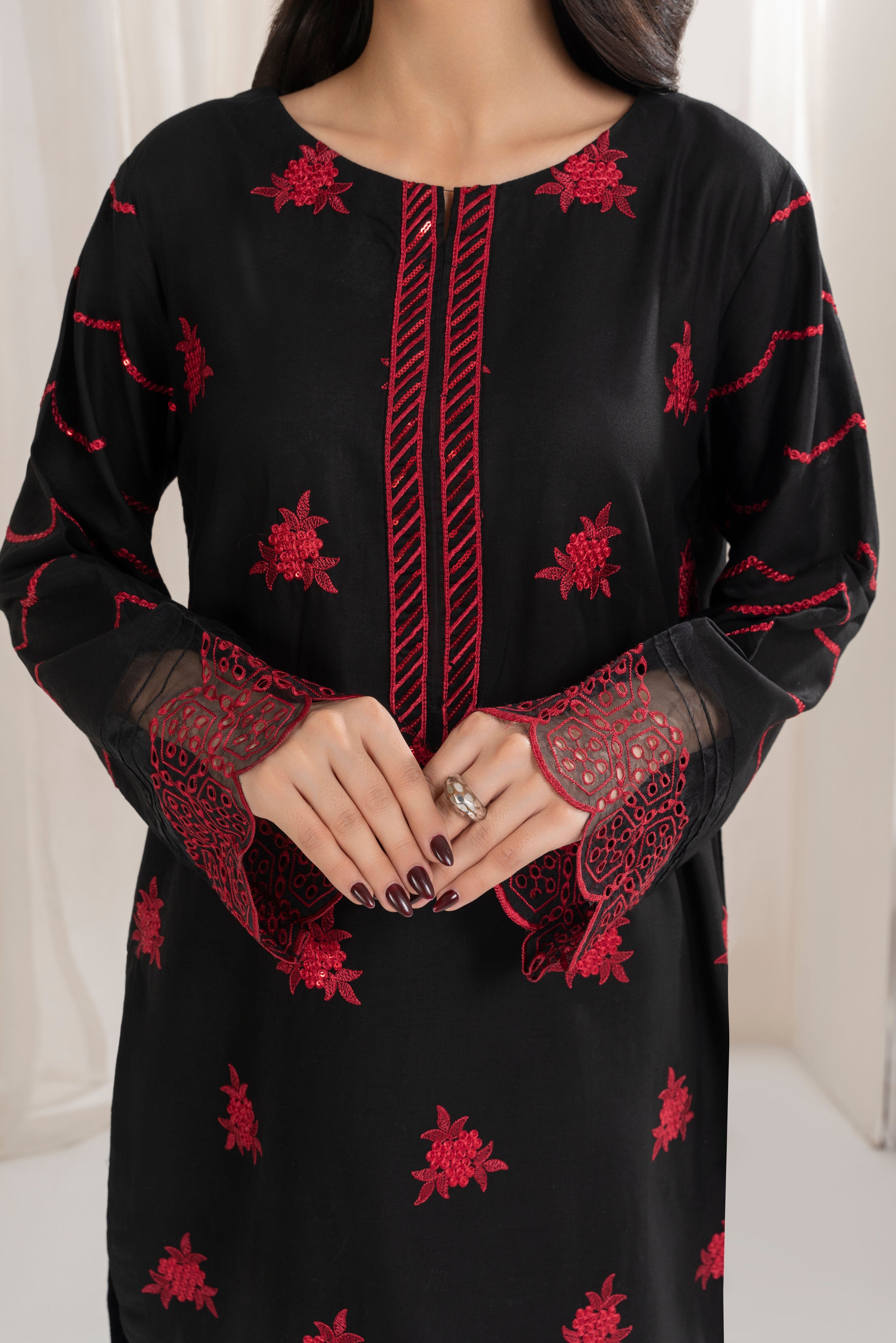 Zoya Zafar Stitched 2 Piece Cotton Collection'2025-Haseens Libas