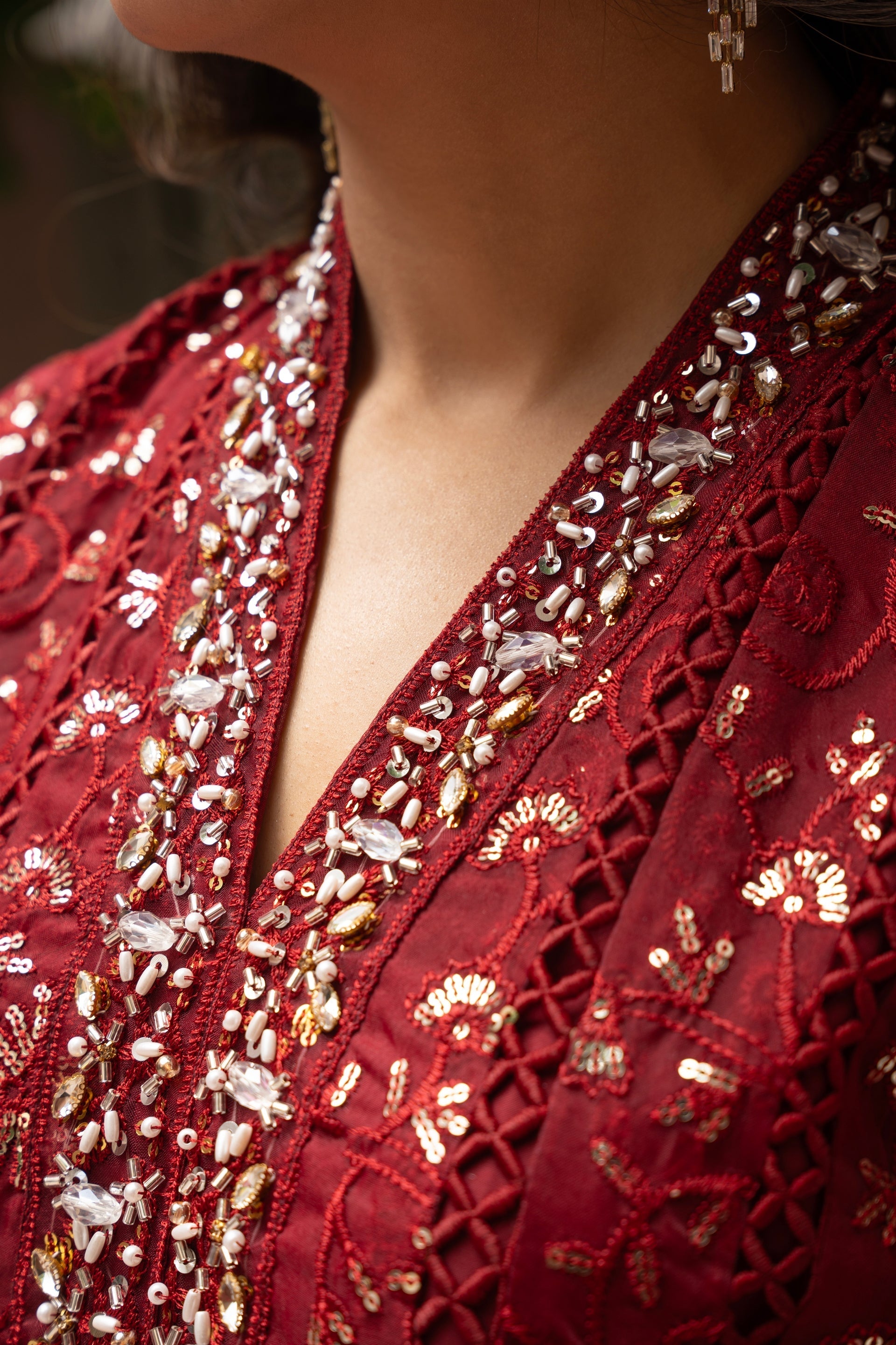 Rang Nirala By Manahils Stitched 3 Piece Formals Collection'2025-K-151-MAROON