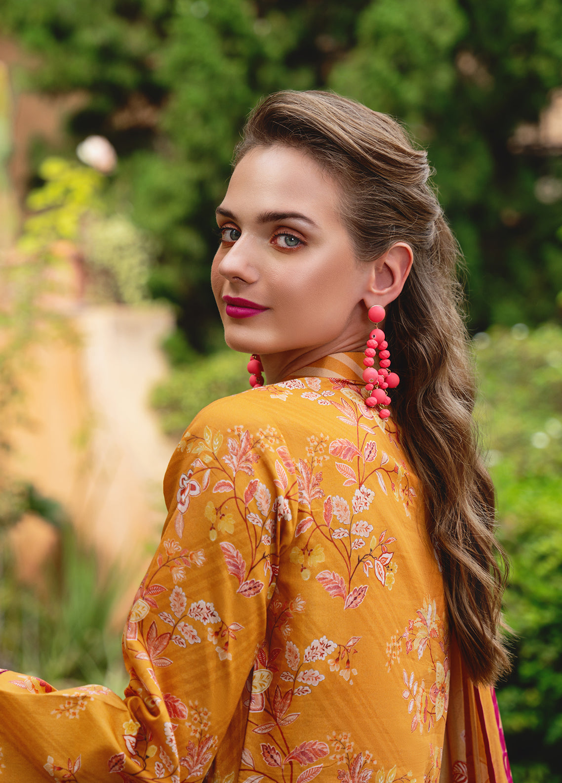 The Enchanted Garden By Gulaal Unstitched 3 Piece Luxury Lawn Collection'2025-FLORENCE (GL-L-24V2-02)