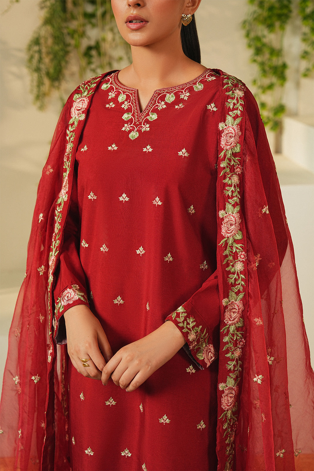 Summer Sky By Mannat Clothing Stitched Collection-Rose