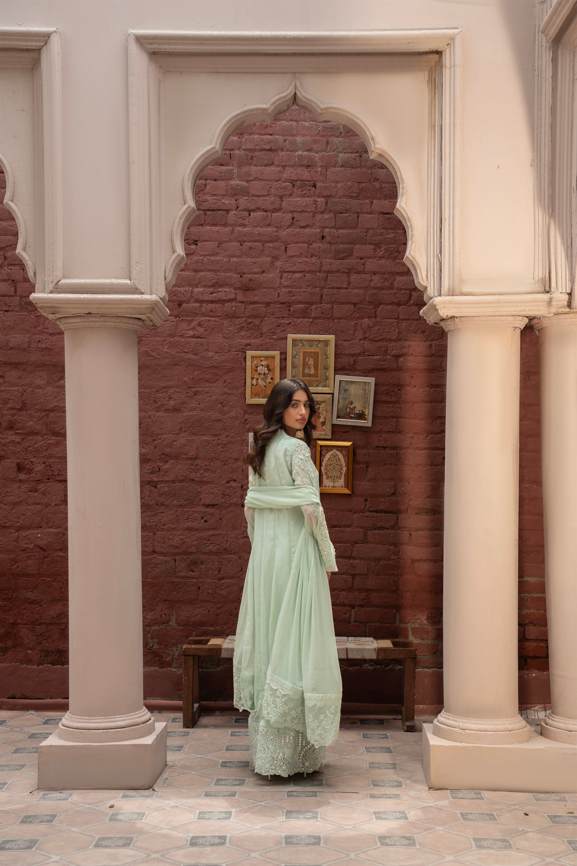 Rang Nirala By Manahils Stitched 3 Piece Formals Collection'2025-K-165-PASTEL GREEN
