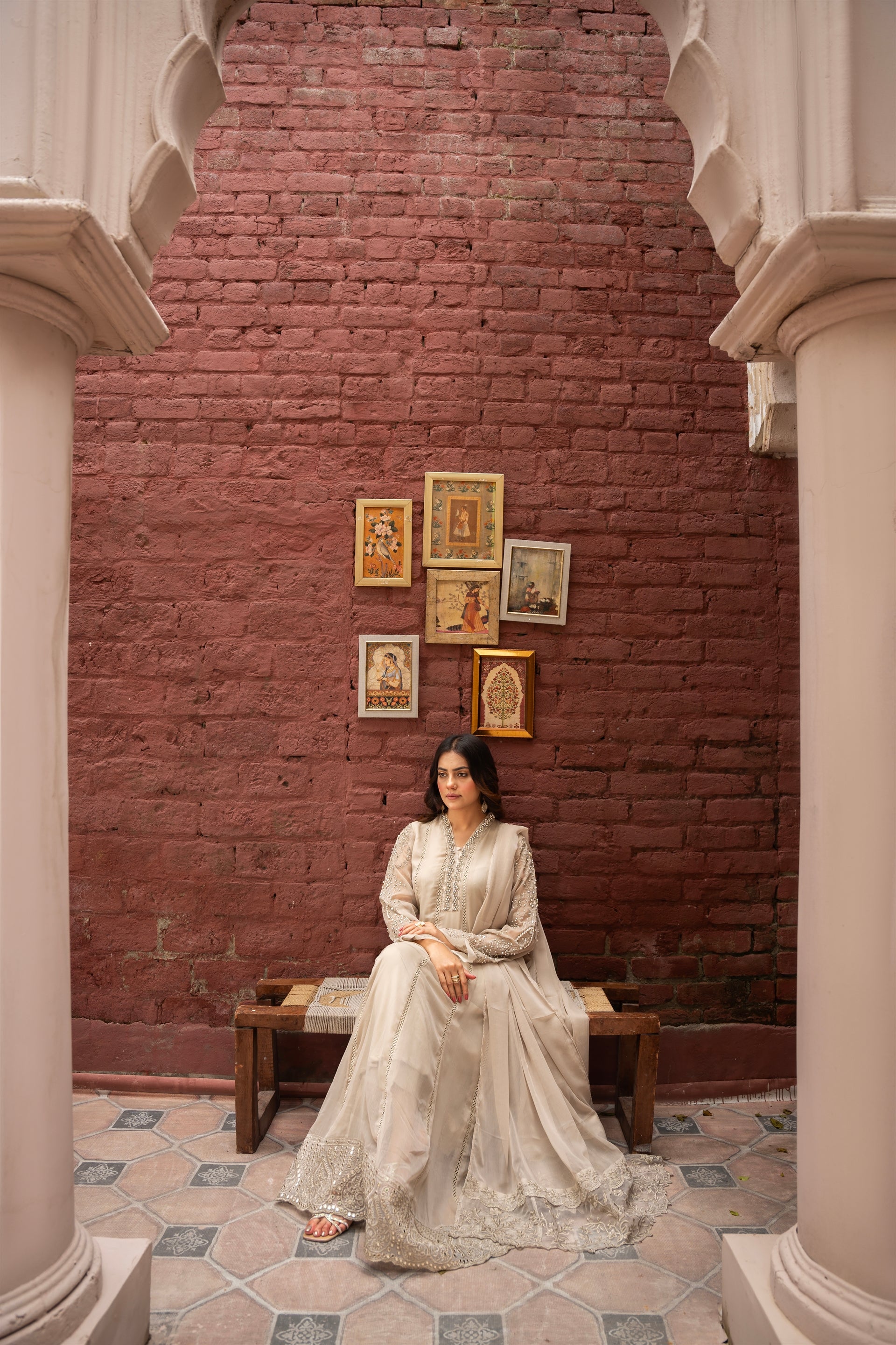 Rang Nirala By Manahils Stitched 3 Piece Formals Collection'2025-K-165-TAN BROWN