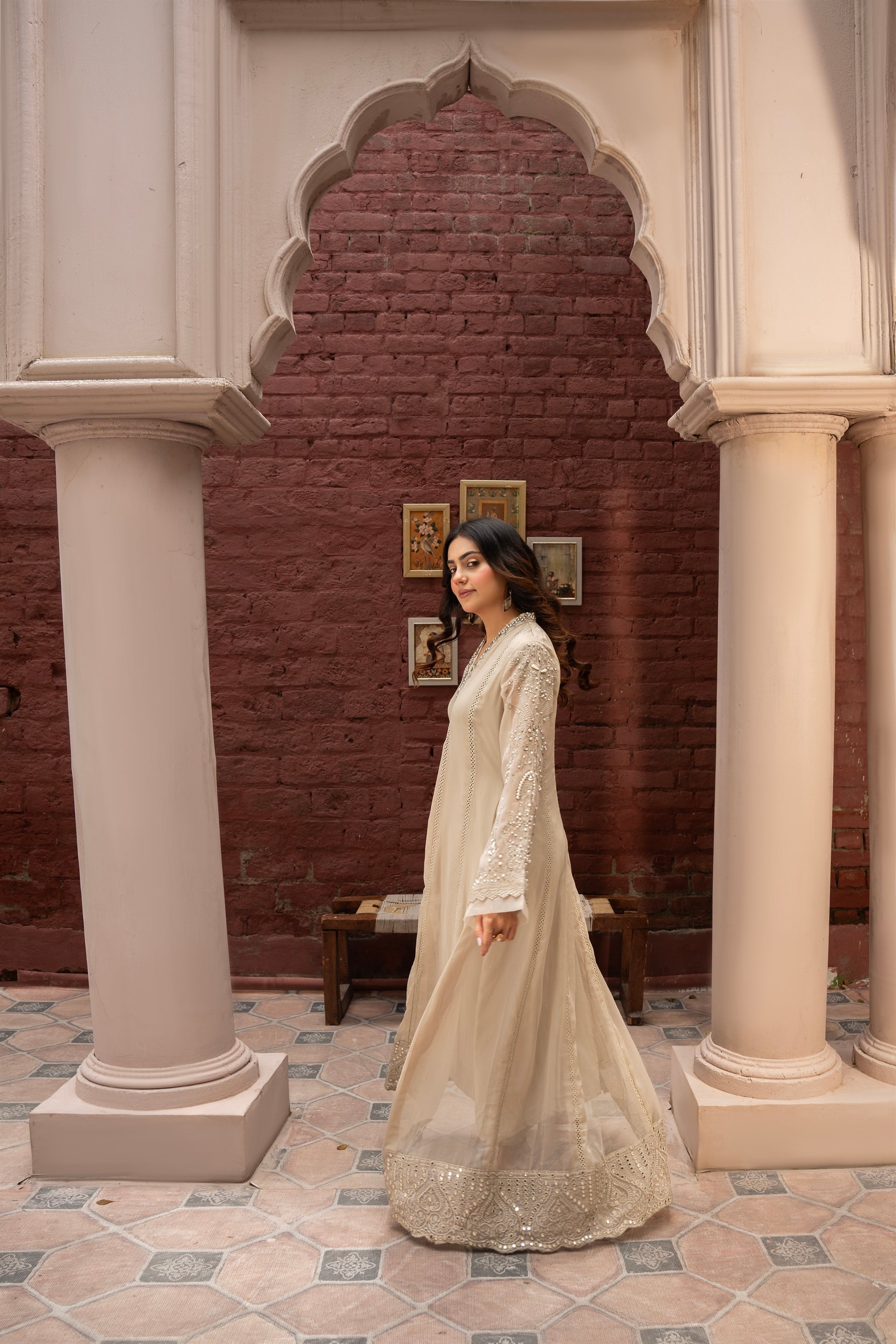 Rang Nirala By Manahils Stitched 3 Piece Formals Collection'2025-K-165-TAN BROWN