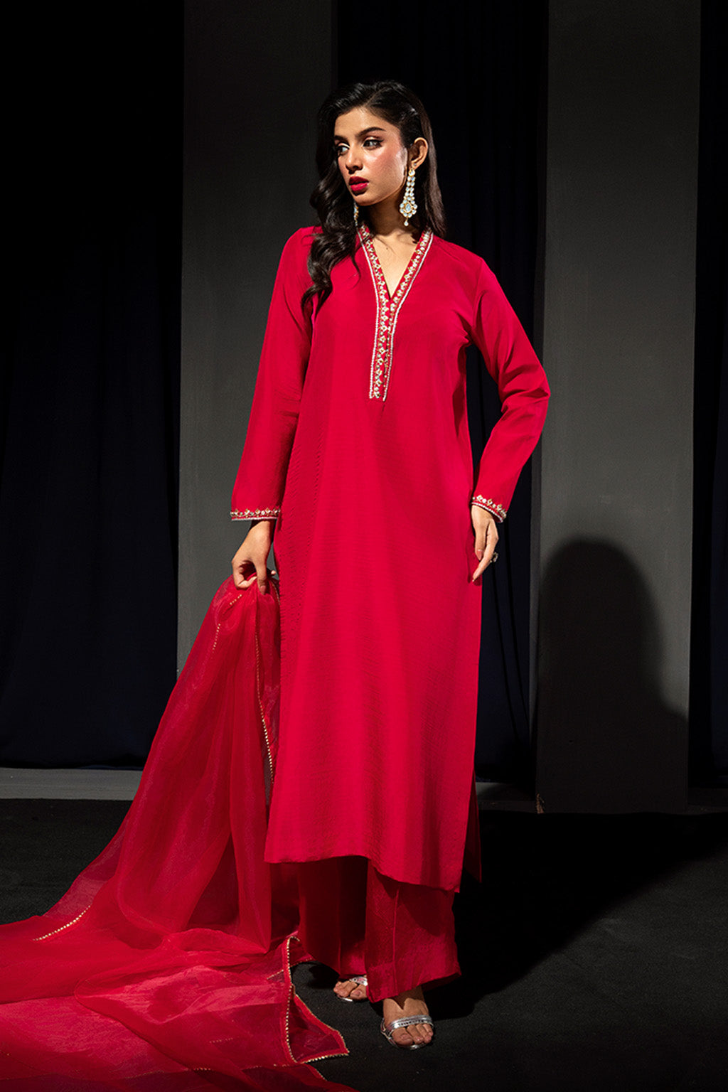 Zelina By Meeral Stitched 3 Piece Formals Collection'2025-HE-005