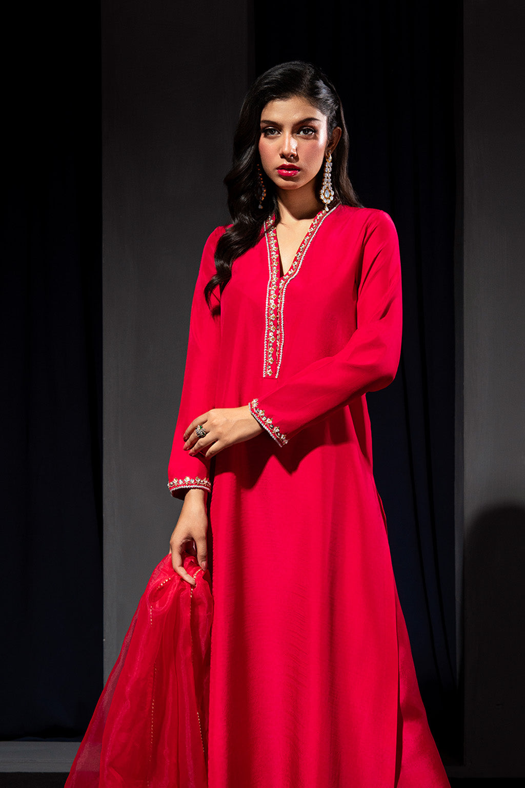 Zelina By Meeral Stitched 3 Piece Formals Collection'2025-HE-005