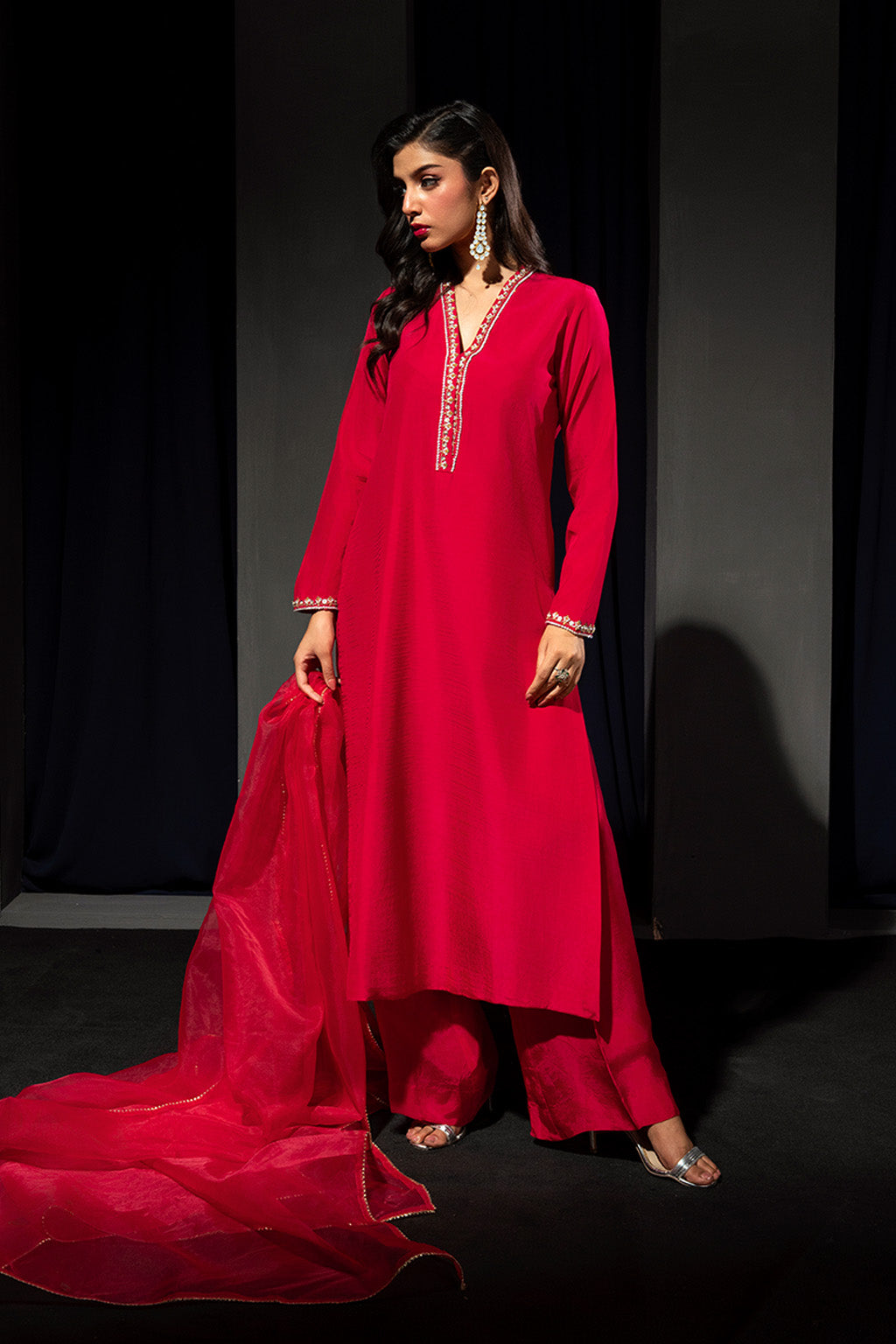 Zelina By Meeral Stitched 3 Piece Formals Collection'2025-HE-005