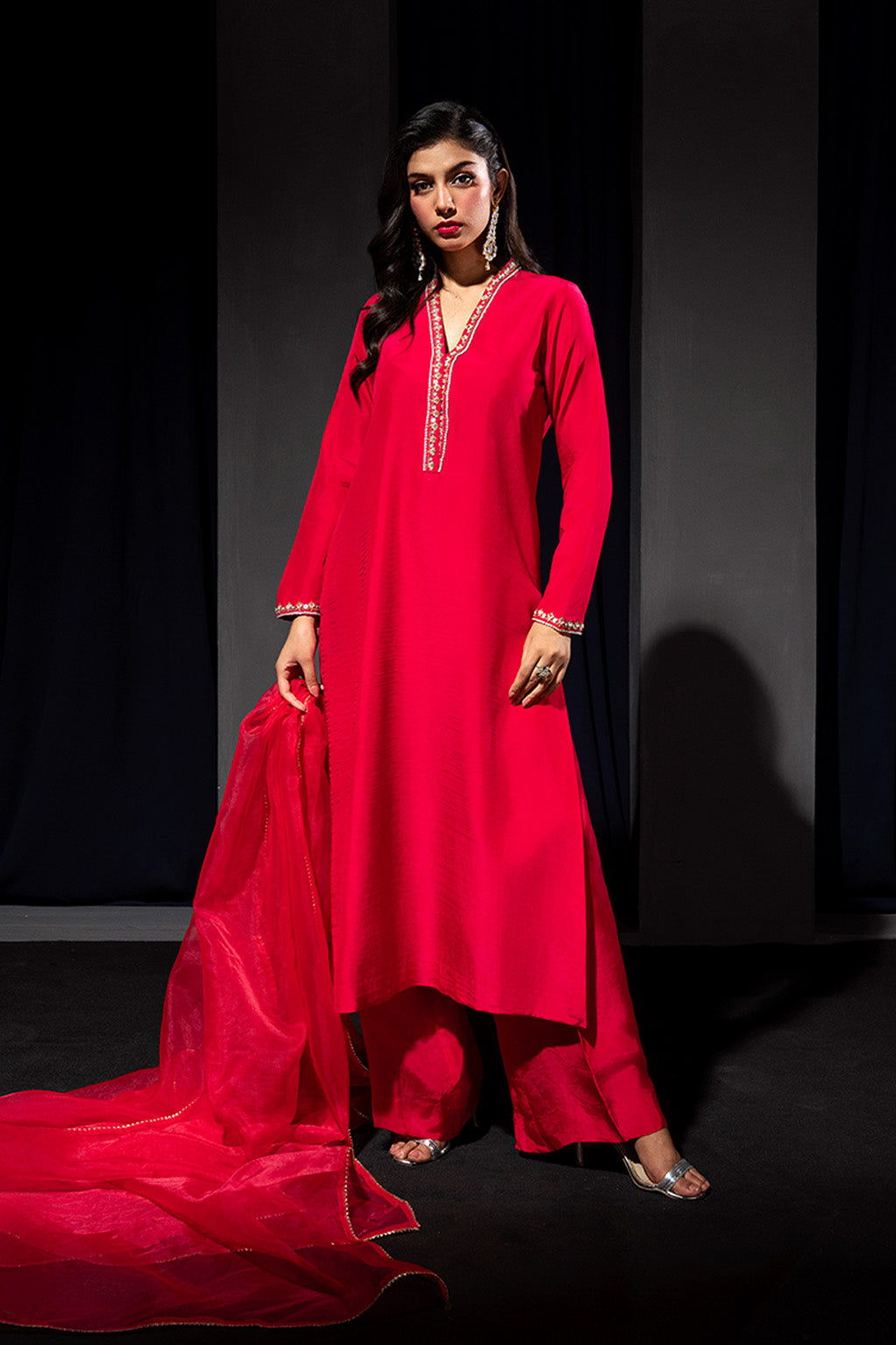 Zelina By Meeral Stitched 3 Piece Formals Collection'2025-HE-005