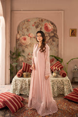 Rang Nirala By Manahils Stitched 3 Piece Formals Collection'2025-K-165-TEA ROSE PINK