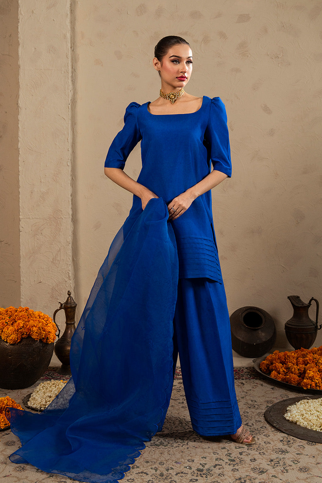 Celine By Meeral Stitched 3 Piece Lawn Collection'2025-SOL-002 - V2