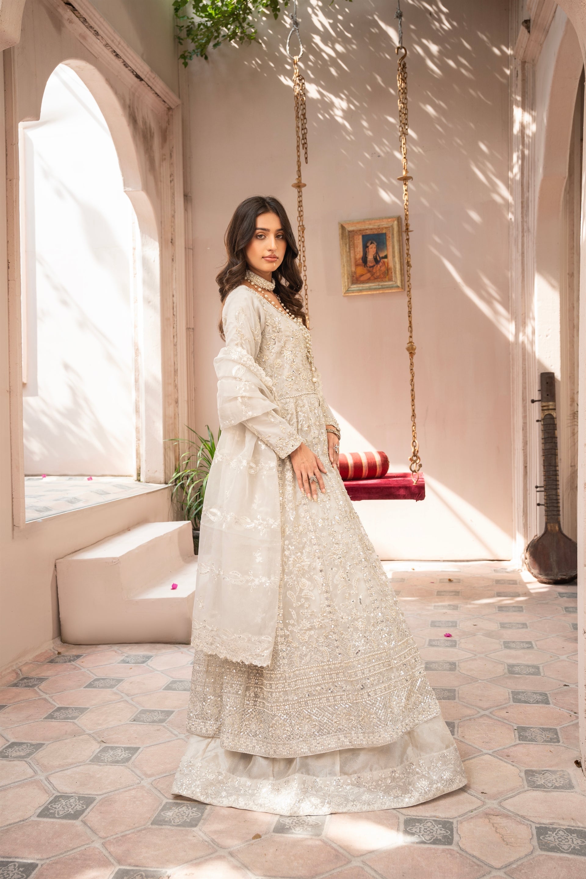 Couture by Manahils Stitched 3 Piece Luxury Formals Collection'2025-018-SILVER