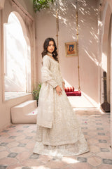 Couture by Manahils Stitched 3 Piece Luxury Formals Collection'2025-018-SILVER