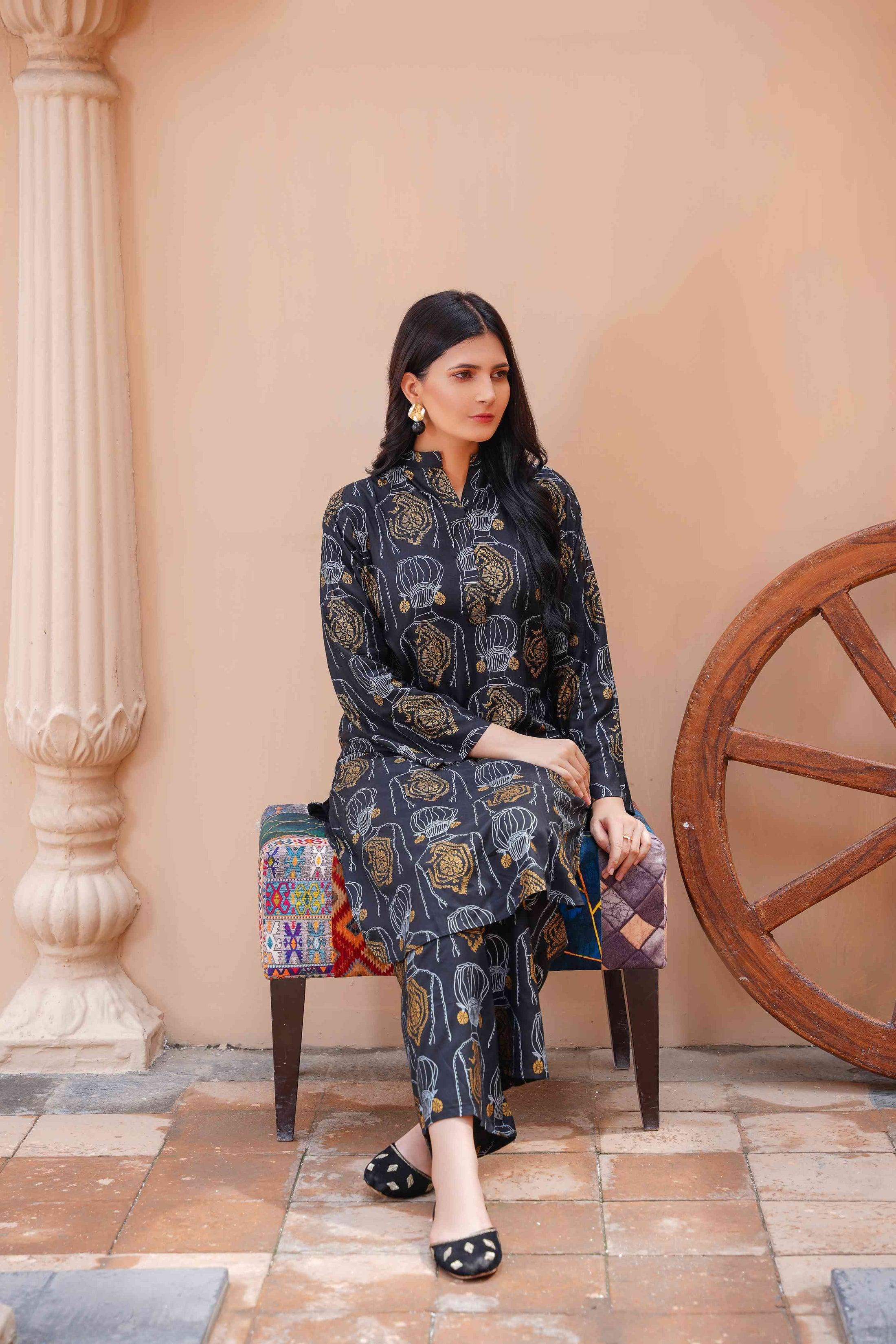 Zaib E Hoor Melodic 2Pcs Stitched Suit