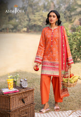 Asim Jofa Prints Unstitched Drop 1 Ajuub-08 Printed Lawn 3 Pcs