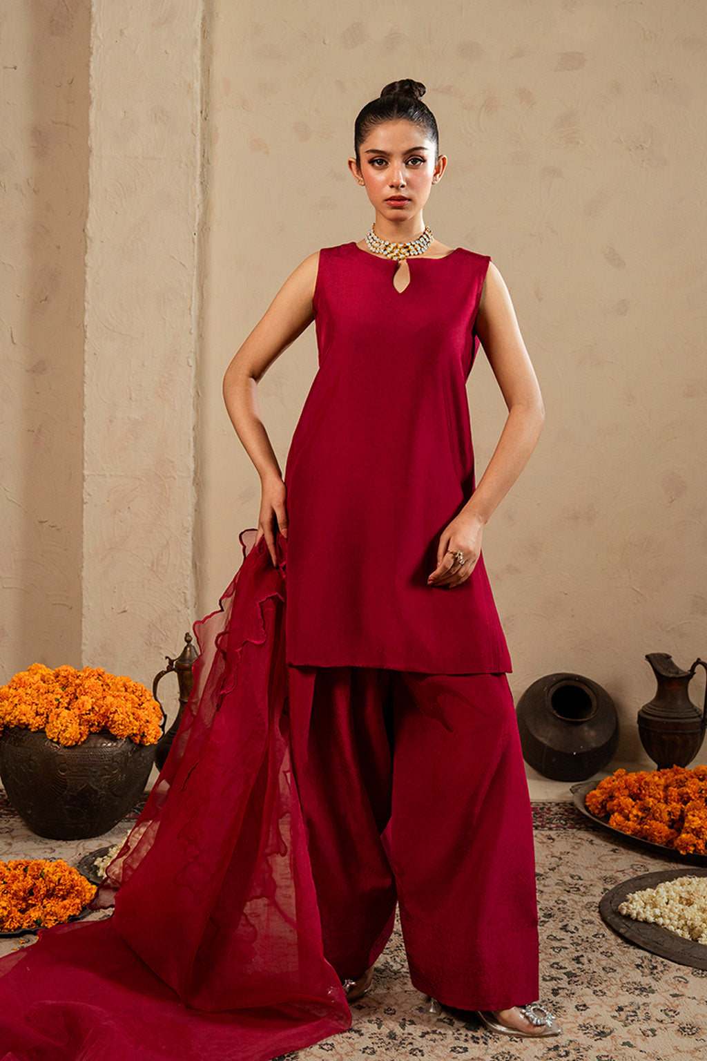 Celine By Meeral Stitched 3 Piece Lawn Collection'2025-SOL-003 - V2