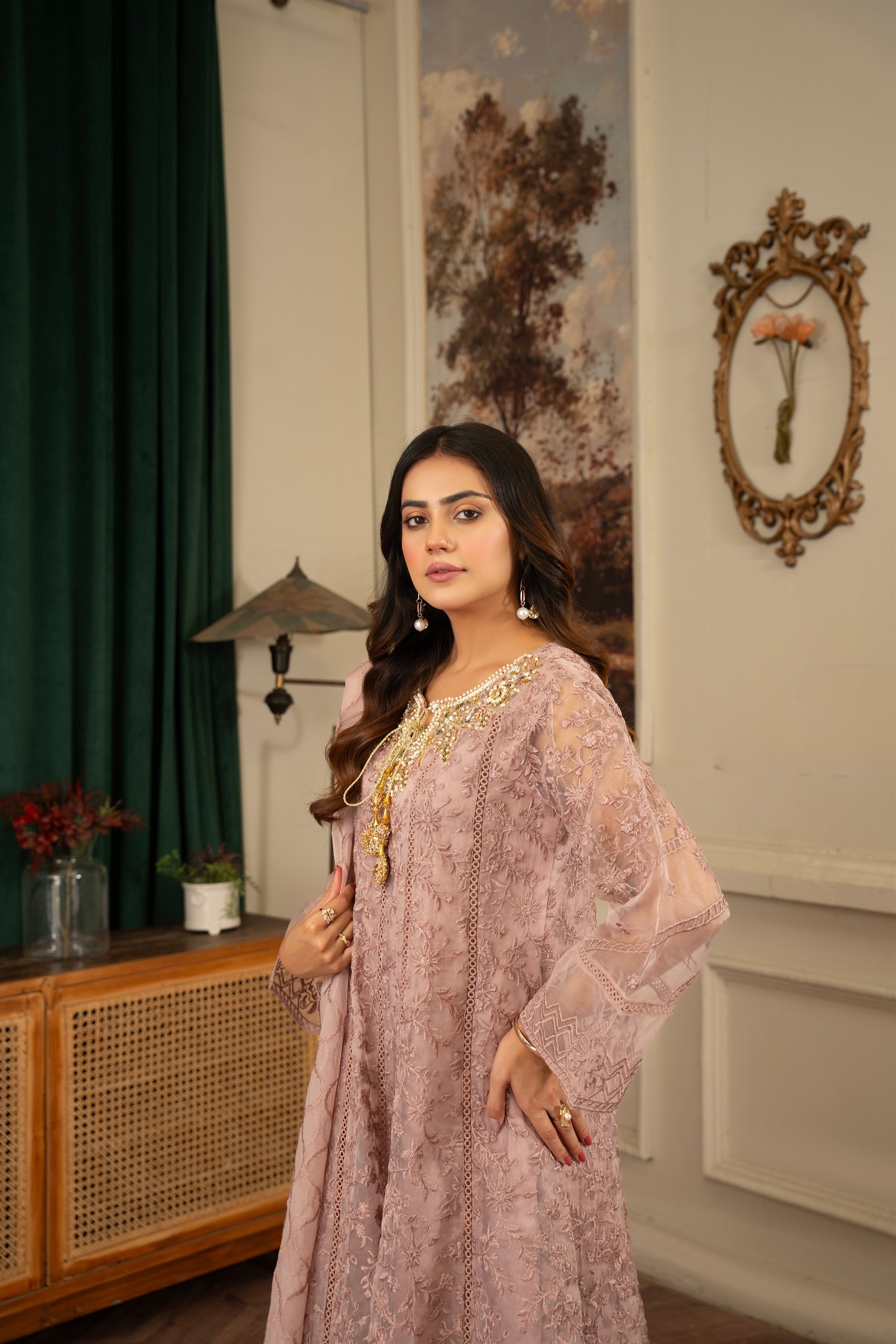 Rang Nirala By Manahils Stitched 3 Piece Formals Collection'2025-K-171-LILAC