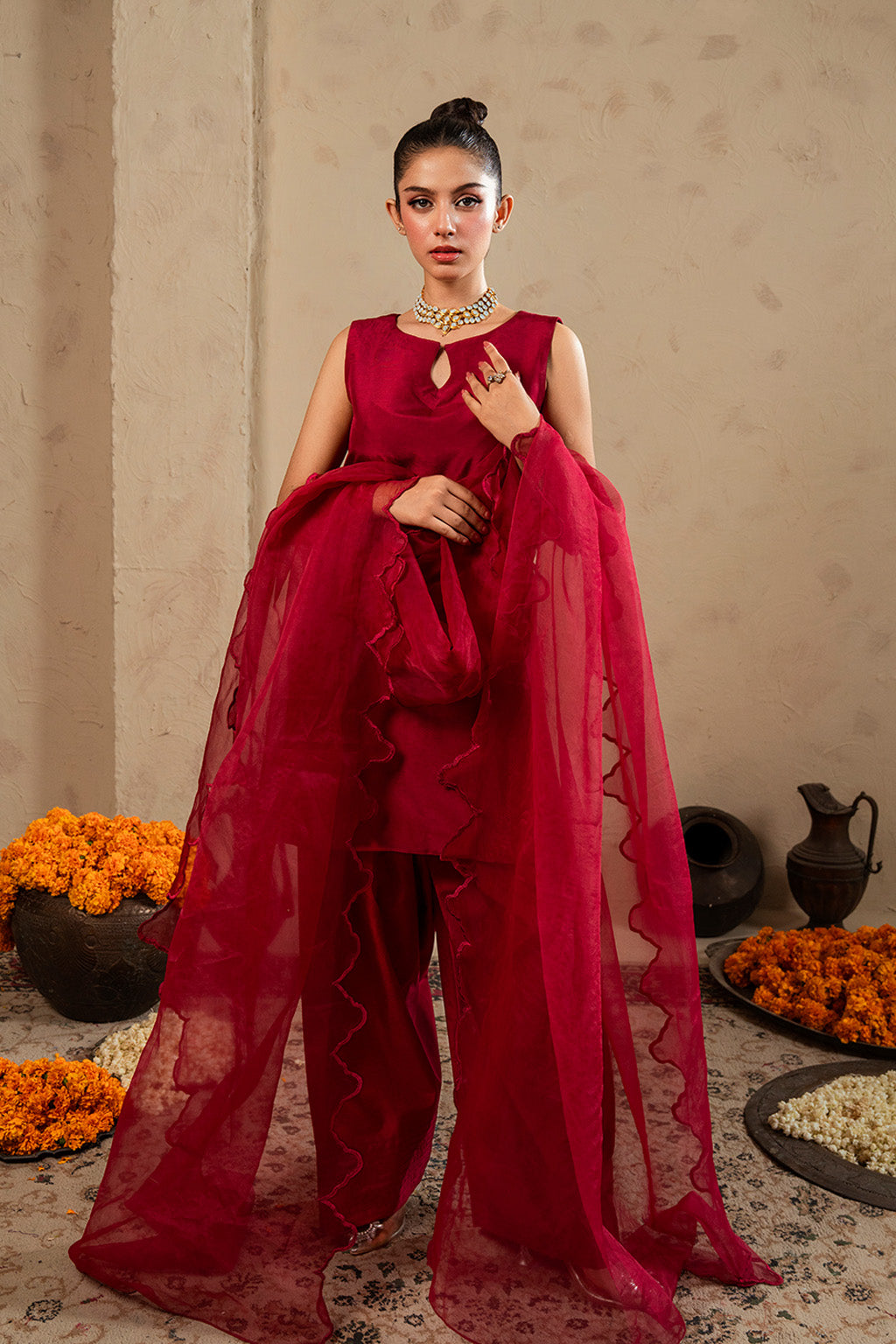 Celine By Meeral Stitched 3 Piece Lawn Collection'2025-SOL-003 - V2