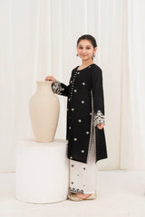 Khayat Stitched 2 Piece Lawn Collection'2025-Black Contrast