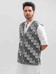 Tng My Md Men Waistcoat Collection-Huzoor  (Crystal Green)