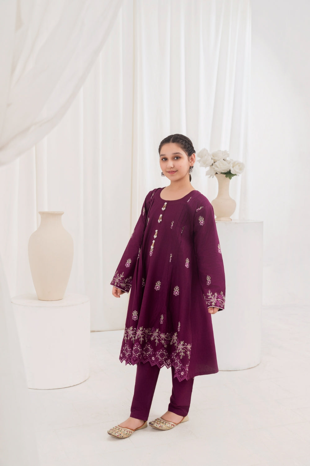 Khayat Stitched 2 Piece Lawn Collection'2025-Plum