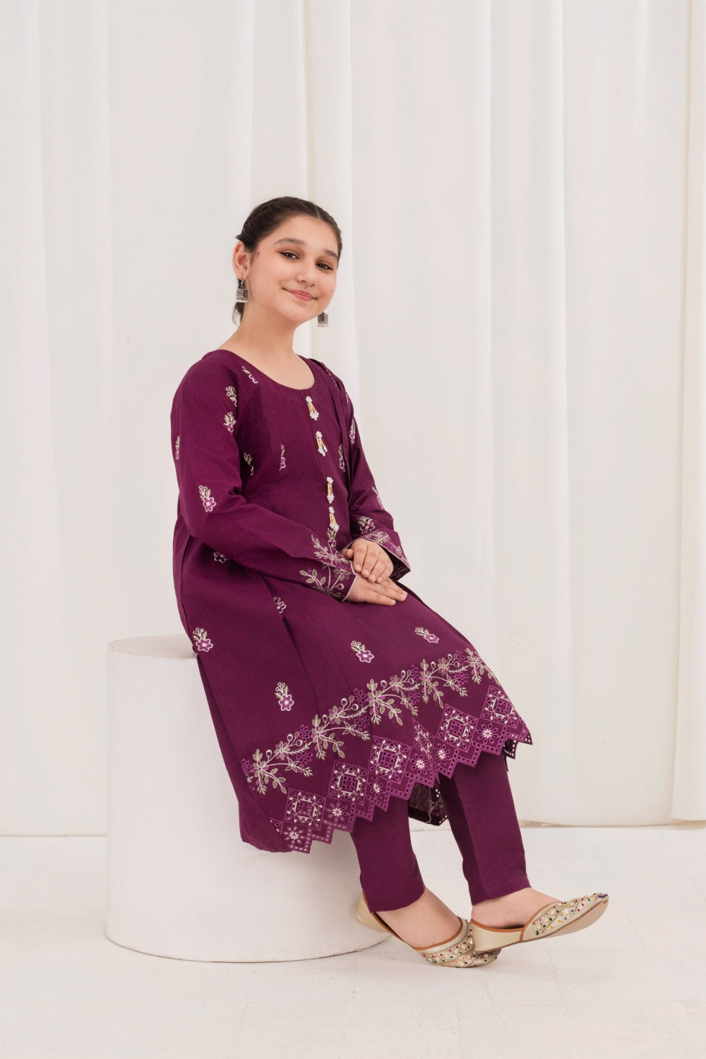 Khayat Stitched 2 Piece Lawn Collection'2025-Plum