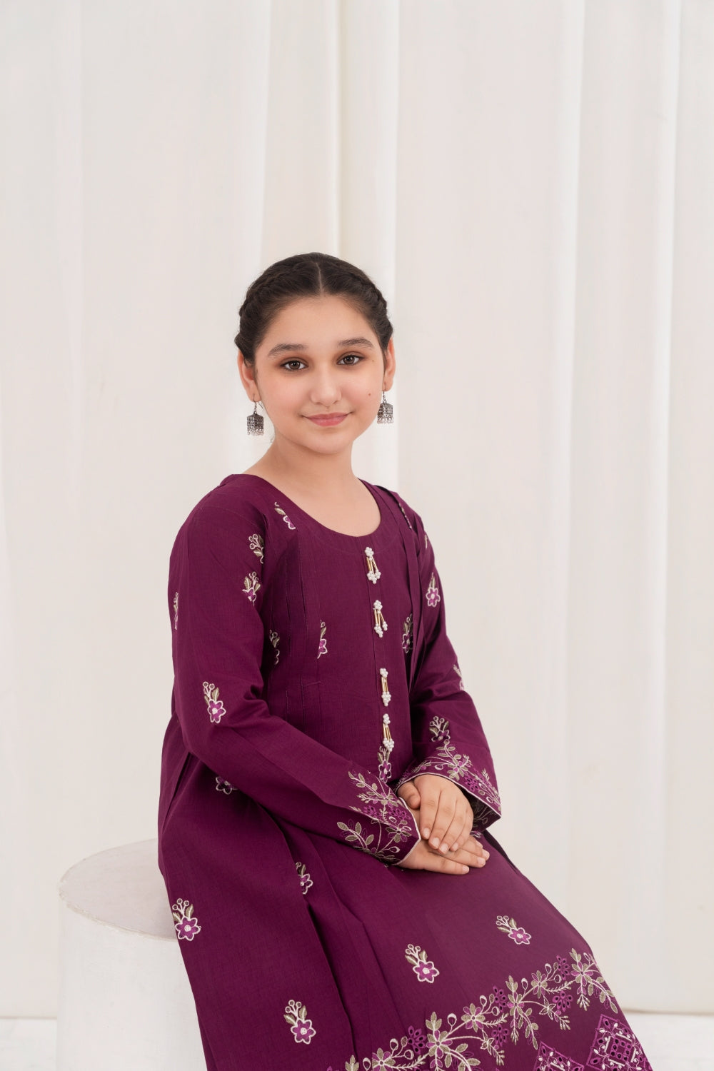 Khayat Stitched 2 Piece Lawn Collection'2025-Plum