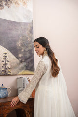 Rang Nirala By Manahils Stitched 3 Piece Formals Collection'2025-K-165-OFF WHITE