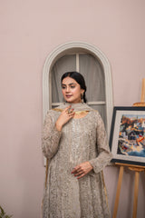 Rang Nirala By Manahils Stitched 3 Piece Formals Collection'2025-K-169-CAMEL BROWN