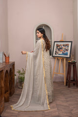 Rang Nirala By Manahils Stitched 3 Piece Formals Collection'2025-K-169-CAMEL BROWN