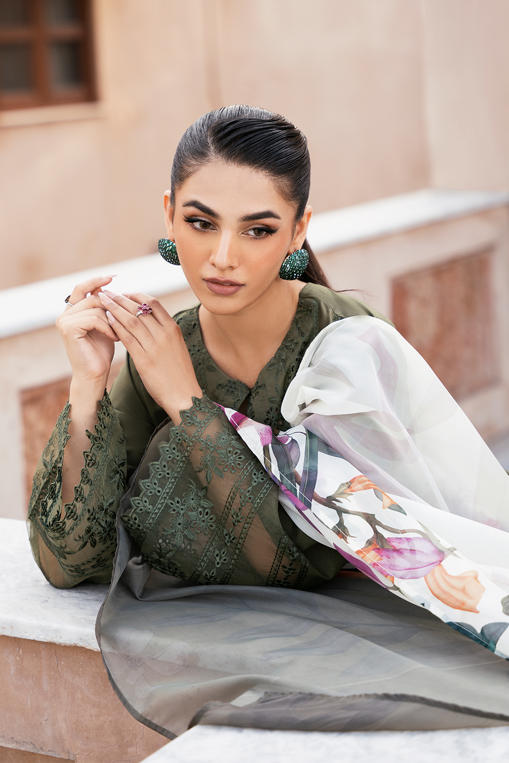 Mizaj By Esra Stitched 2 Piece Luxury Lawn Collection-LX-24-10
