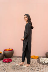 Khayat Stitched 2 Piece Lawn Kids Collection'2025-Black