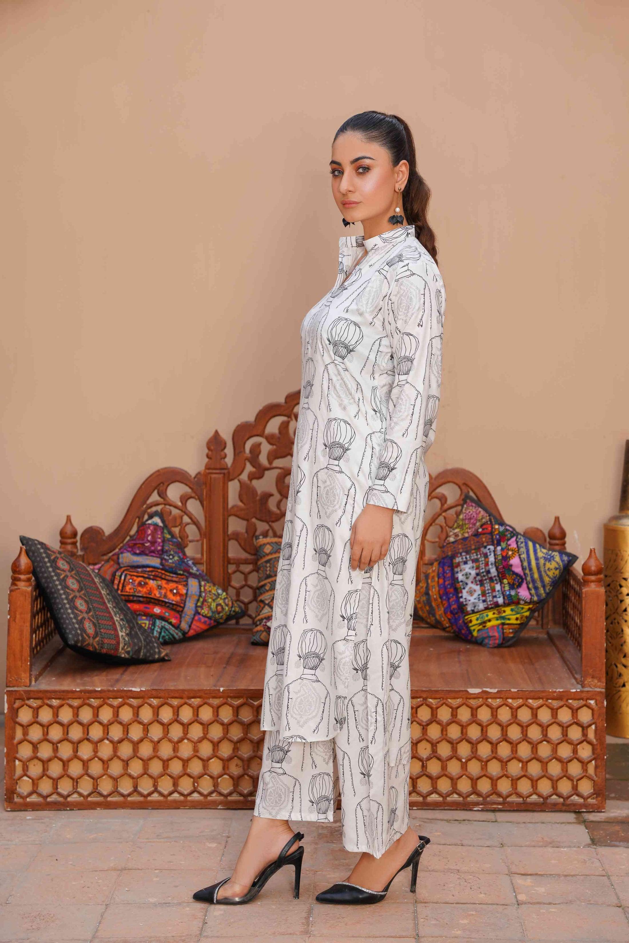 Zaib E Hoor Melodic 2Pcs Stitched Suit