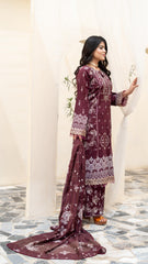 Dressline Launching New Unstitched  3 Pcs Premium Chikankari Emb Digital Printed Lawn Collection
