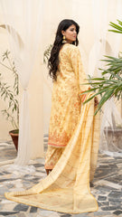 Dressline Launching New Unstitched  3 Pcs Premium Chikankari Emb Digital Printed Lawn Collection